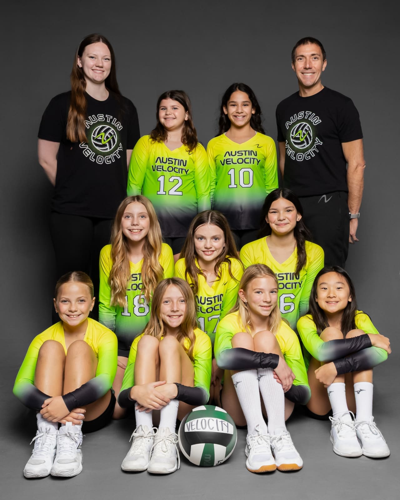Austin Velocity volleyball player #111 in action