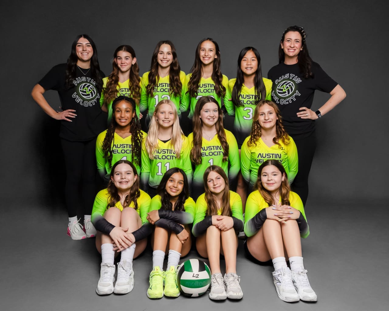 Austin Velocity volleyball player #121 in action